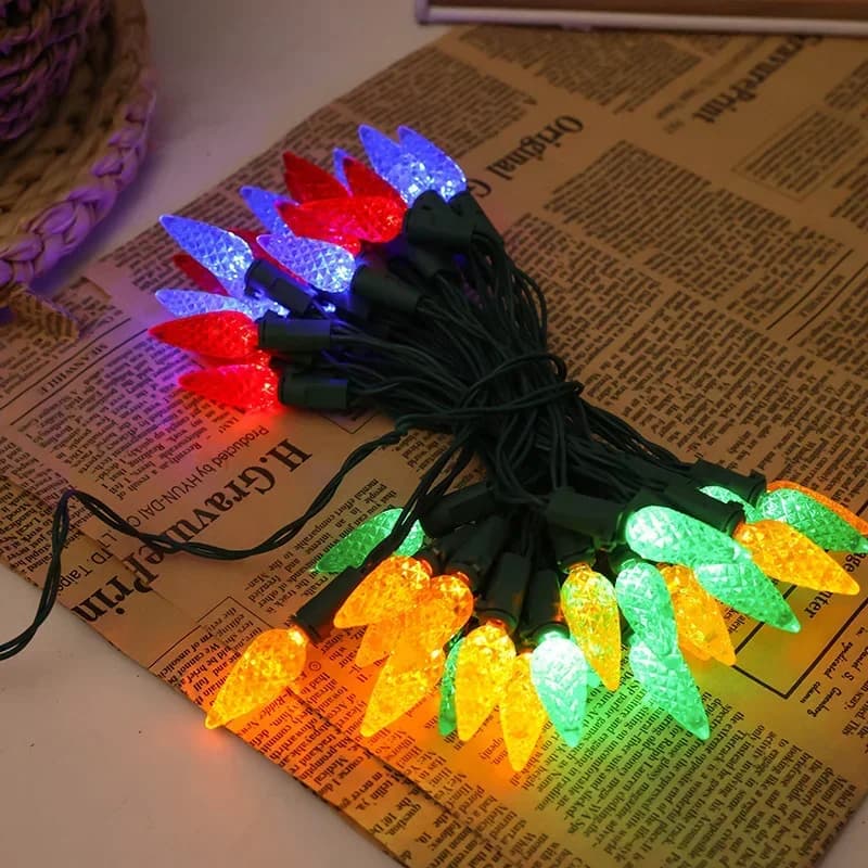 防水 クリスマス ストロベリー LEDストリングライト