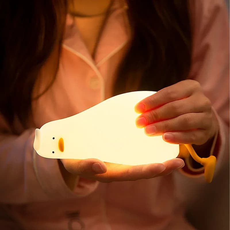 充電式シリコン アヒル ナイトライト