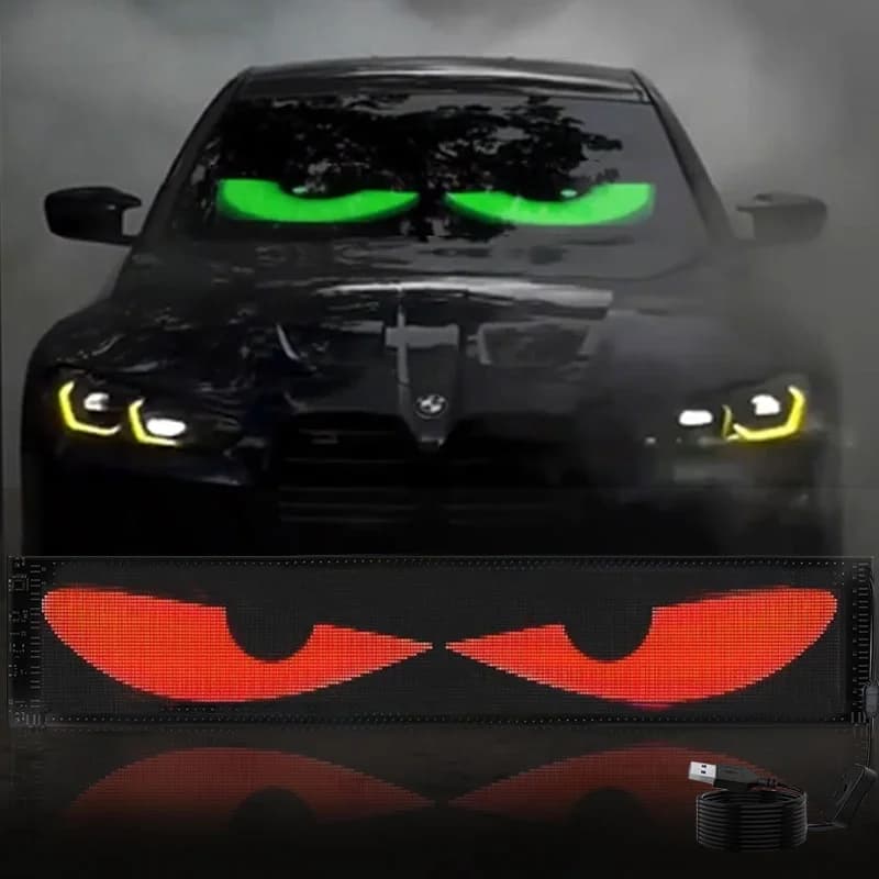 車載用 プログラマブルLEDマトリクスピクセルパネル ナイトライト
