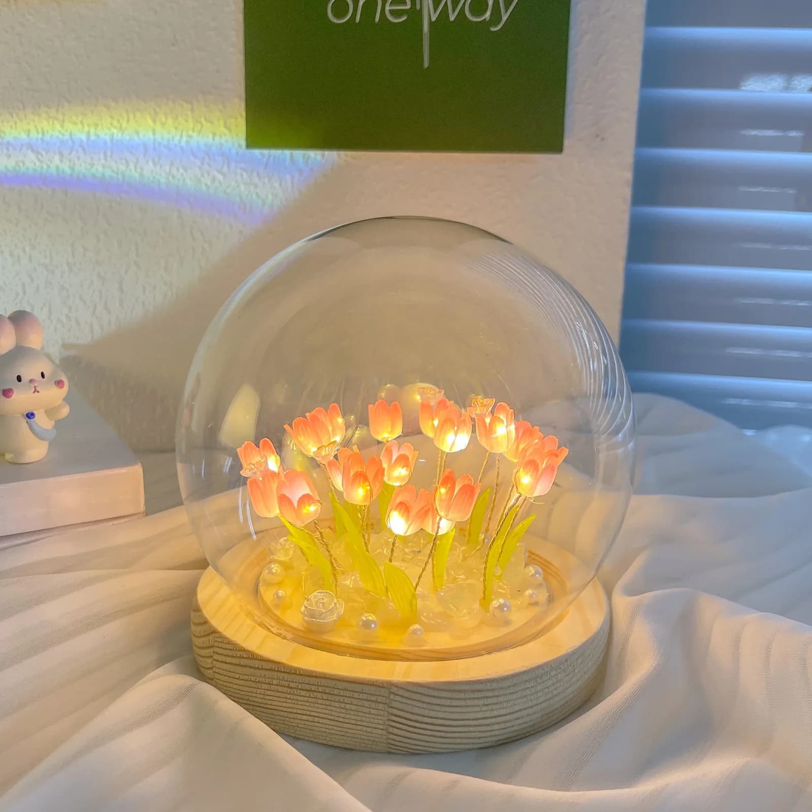 DIY ミニ チューリップ ナイトライト キット ハンドメイド ホームデコレーション