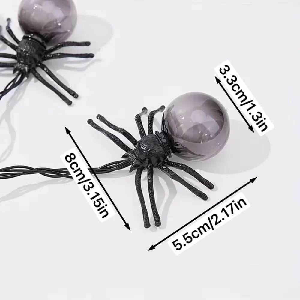 発光スパイダーグローブ LEDストリングライト バッテリー式