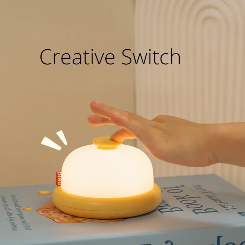 タイマー付き ウォームホワイト ベル型LEDナイトライト