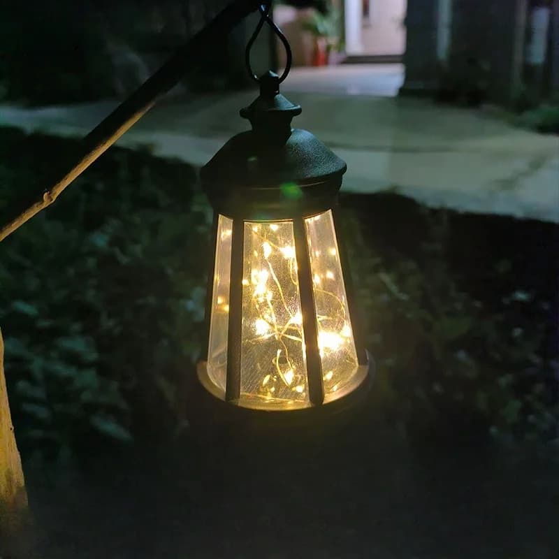 防水ソーラーLEDランタン串灯